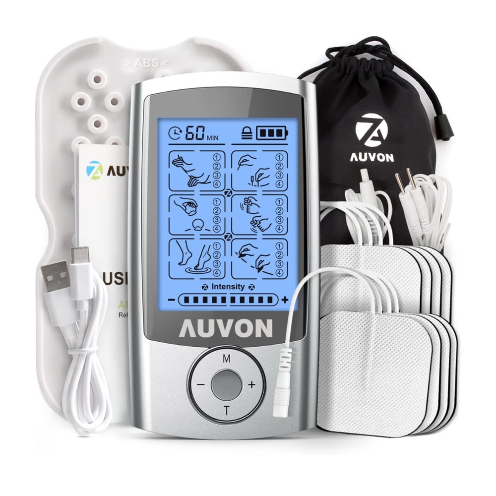 Brand New AUVON Rechargeable TENS Machine,24 Modes 4th Gen